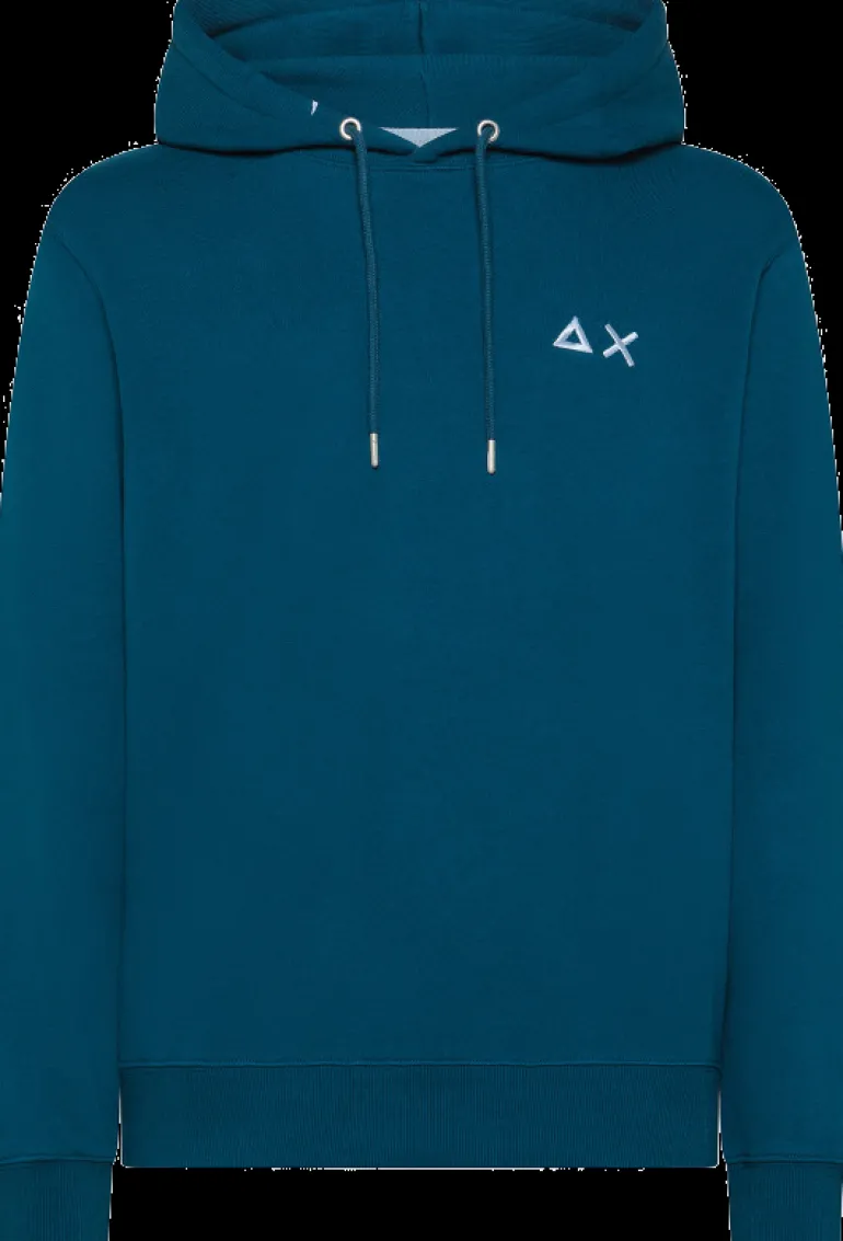 FELPA DA UOMO SUN68 COTTON FL BLUE PROFONDO F44104 83