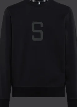 FELPA DA UOMO SUN68 ROUND HERITAGE COLLECTION COTT FL F32109 11 NERA