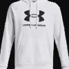 FELPA DA UOMO UNDER ARMOUR RIVAL LOGO HD WHITE 1379758 0100