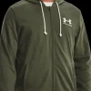 FELPA DA UOMO UNDER ARMOUR UA RIVAL TERRY LC FZ 1370409 0390