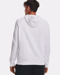 FELPA DA UOMO UNDER ARMOUR RIVAL LOGO HD WHITE 1379758 0100