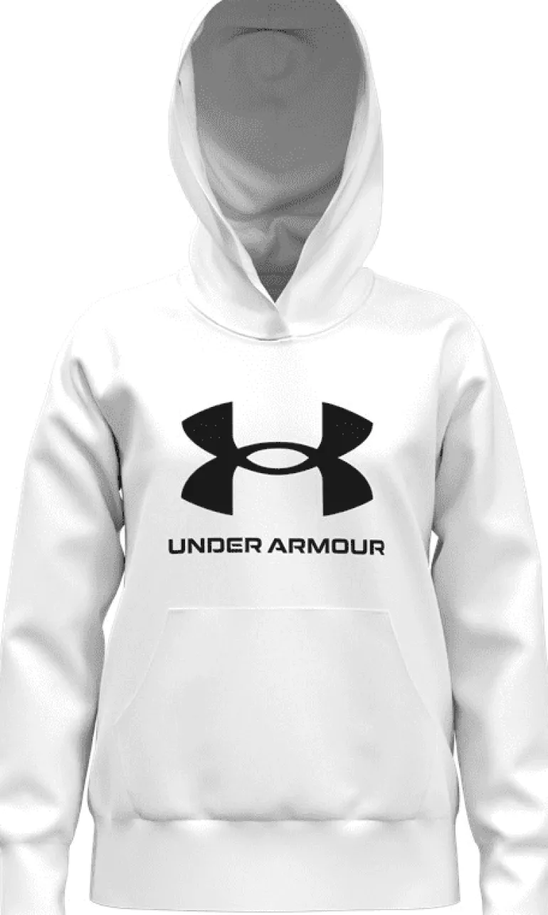 FELPA JUNIOR UNDER ARMOUR RIVAL BL WHITE 1379615 0100