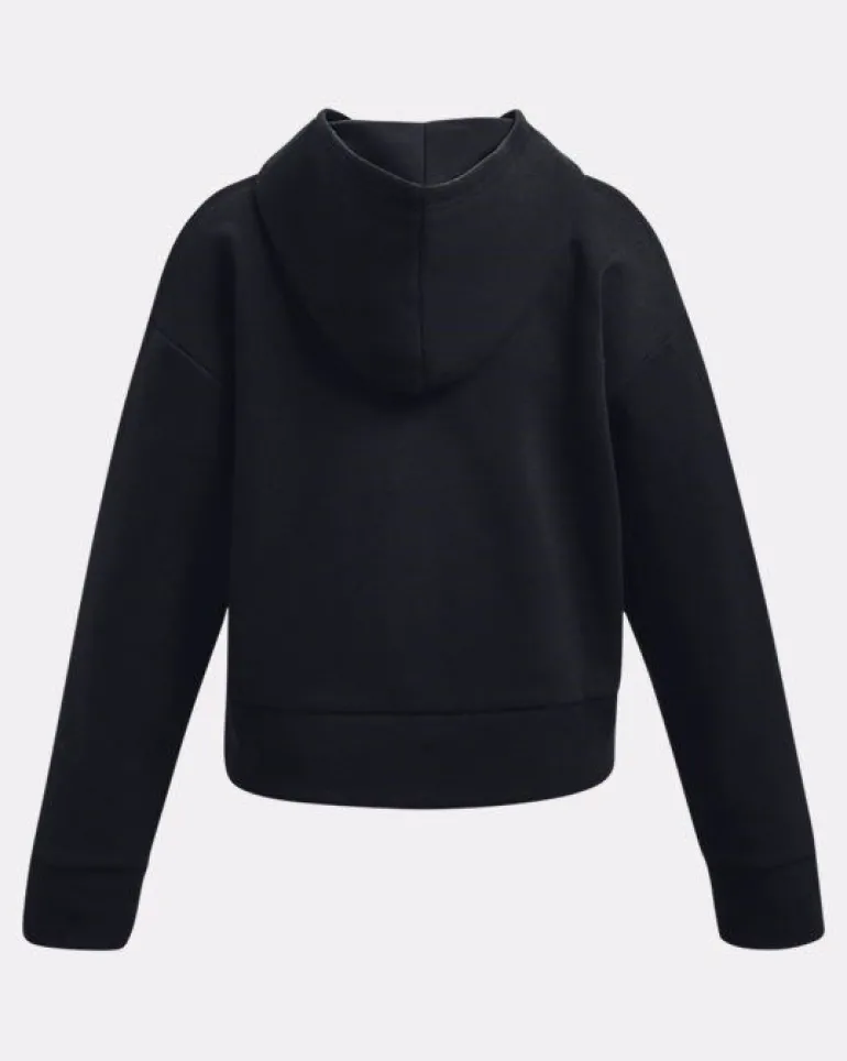 FELPA JUNIOR UNDER ARMOUR RIVAL CROP BLACK 1379517 0001