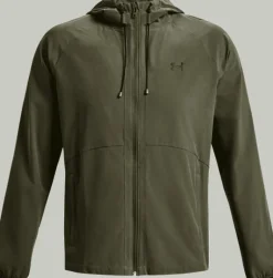 GIACCA DA UOMO UNDER ARMOUR STRETCH WOVEN WINDBREAKER MARINE OD GREE 1377171 390