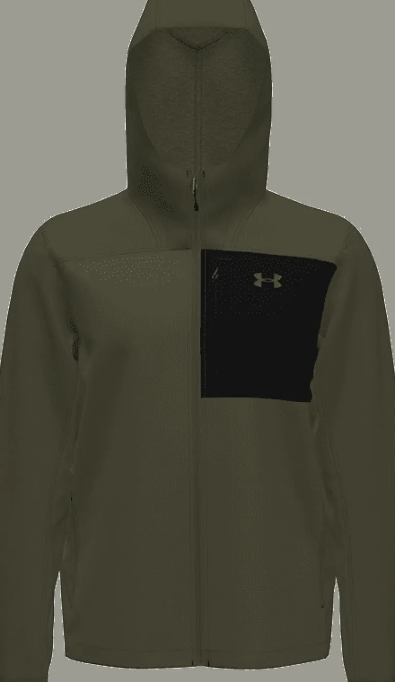 GIACCA DA UOMO UNDER ARMOUR CGI SHIELD 2.0 HOODED MARINE OD GREEN 1371587 0390