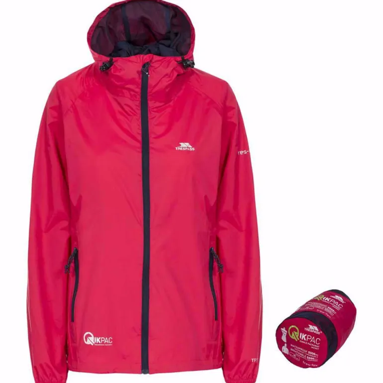 GIACCA DONNA TRESPASS QIKPAC PACKAWAY TP75 FUCSIA