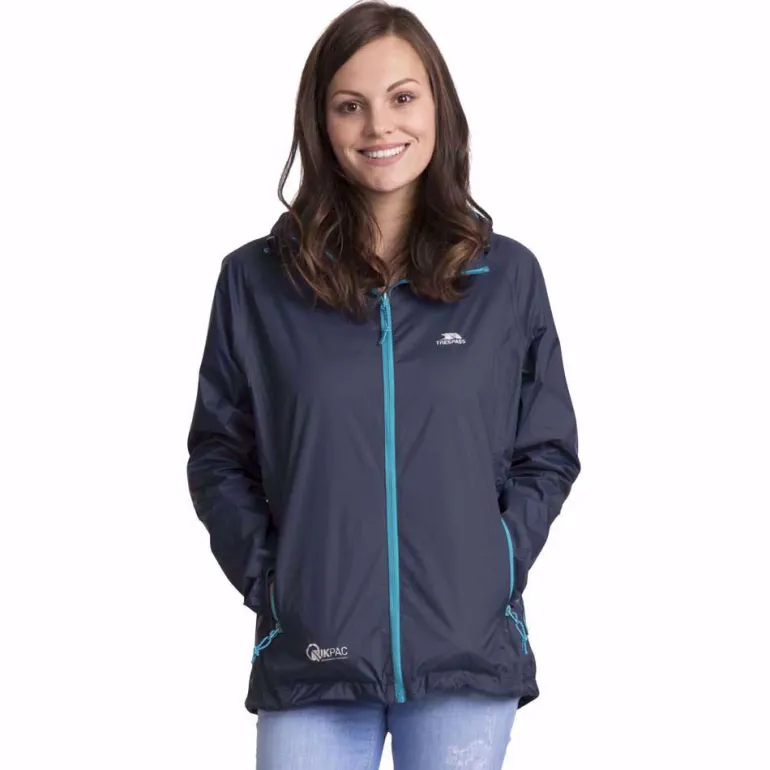 GIACCA DONNA TRESPASS QIKPAC PACKAWAY TP75 BLU