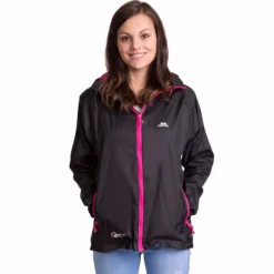 GIACCA DONNA TRESPASS QIKPAC PACKAWAY TP75 BLACK