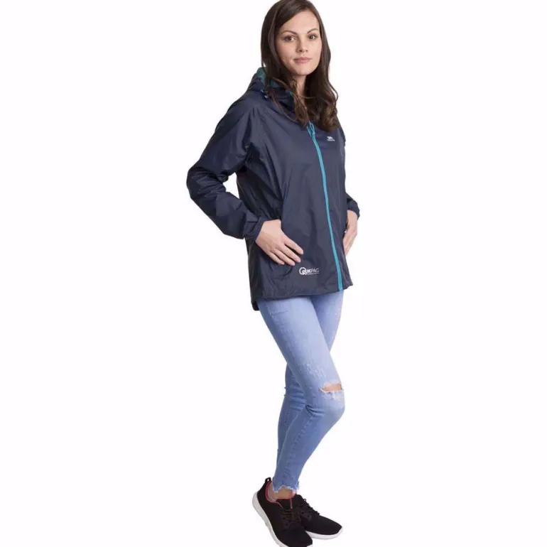 GIACCA DONNA TRESPASS QIKPAC PACKAWAY TP75 BLU