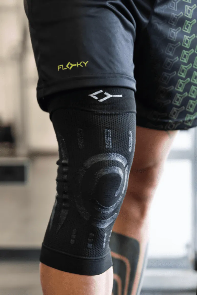 GINOCCHIERA UNISEX FLOKY SINISTRA NERO FLGIS 001