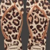 INFRADITO DA MARE DA DONNA HAVAIANAS SLIM ANIMALS BEIGE-ROSE GOLD-DARK BROWN 4103352 9919