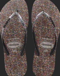 INFRADITO DA MARE DA DONNA HAVAIANAS SLIM CARNAVAL BLACK 4143974 0090