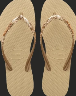 INFRADITO DA MARE DA DONNA HAVAIANAS SLIM GLITTER II SAND GREY 4146975 0154
