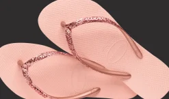 INFRADITO DA MARE DA DONNA HAVAIANAS SLIM GLITTER II BALLET ROSE-GOLDEN BLUS 4146975 3606