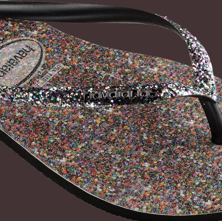 INFRADITO DA MARE DA DONNA HAVAIANAS SLIM CARNAVAL BLACK 4143974 0090