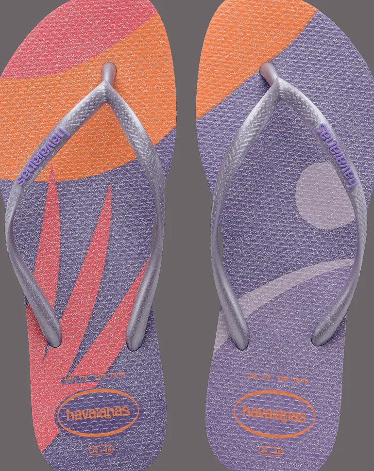 INFRADITO DA MARE JUNIOR HAVAIANAS SLIM PALETTE GLOW QUIET LILAC 4145766 5251