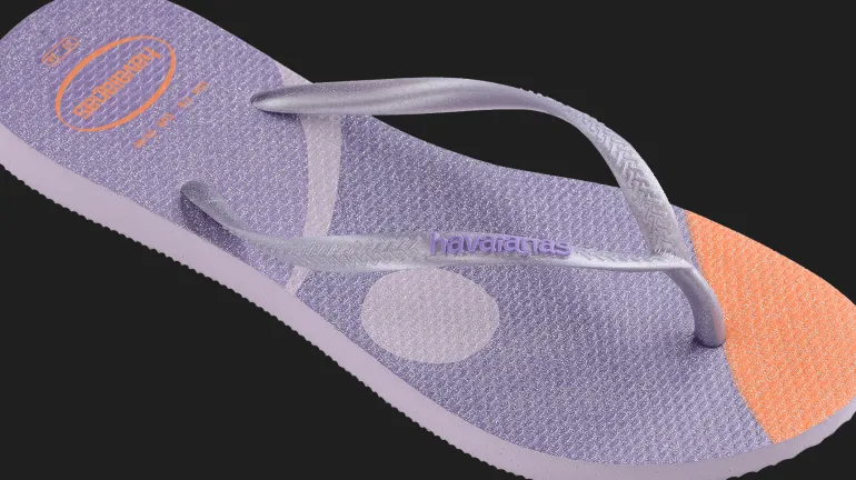 INFRADITO DA MARE JUNIOR HAVAIANAS SLIM PALETTE GLOW QUIET LILAC 4145766 5251