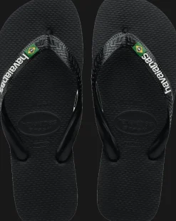 INFRADITO DA MARE UNISEX HAVAIANAS BRASIL LOGO BLACK-BLACK 4110850 1069