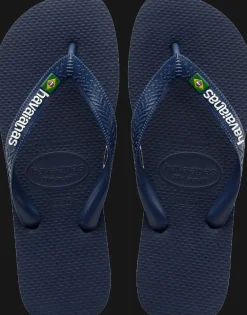 INFRADITO DA MARE UNISEX HAVAIANAS BRASIL LOGO NAVY BLUE 4110850 0555