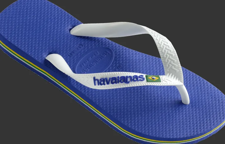 INFRADITO DA MARE UNISEX HAVAIANAS BRASIL LOGO MARINE BLUE 4110850 2711
