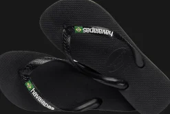 INFRADITO DA MARE UNISEX HAVAIANAS BRASIL LOGO BLACK-BLACK 4110850 1069