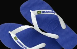INFRADITO DA MARE UNISEX HAVAIANAS BRASIL LOGO MARINE BLUE 4110850 2711