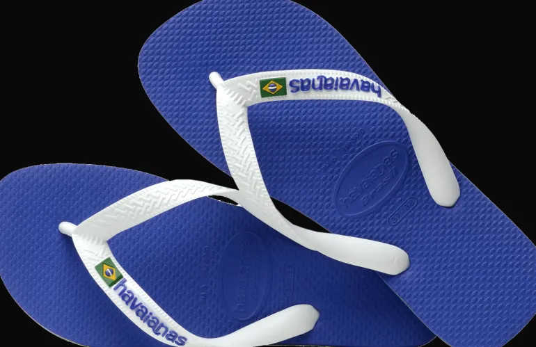 INFRADITO DA MARE UNISEX HAVAIANAS BRASIL LOGO MARINE BLUE 4110850 2711