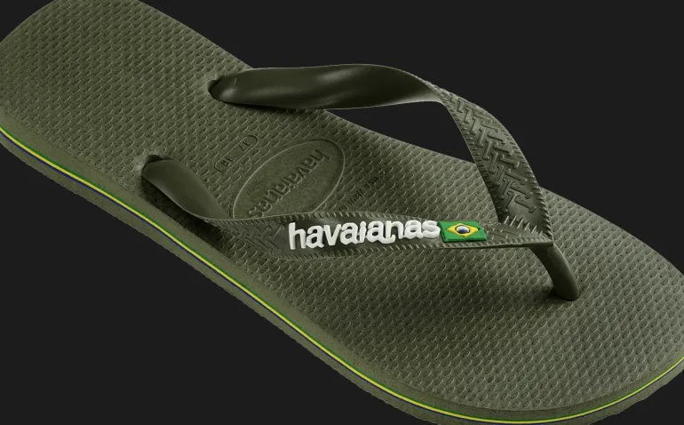 INFRADITO HAVAIANAS BRASIL LOGO GREEN GREEN 3058