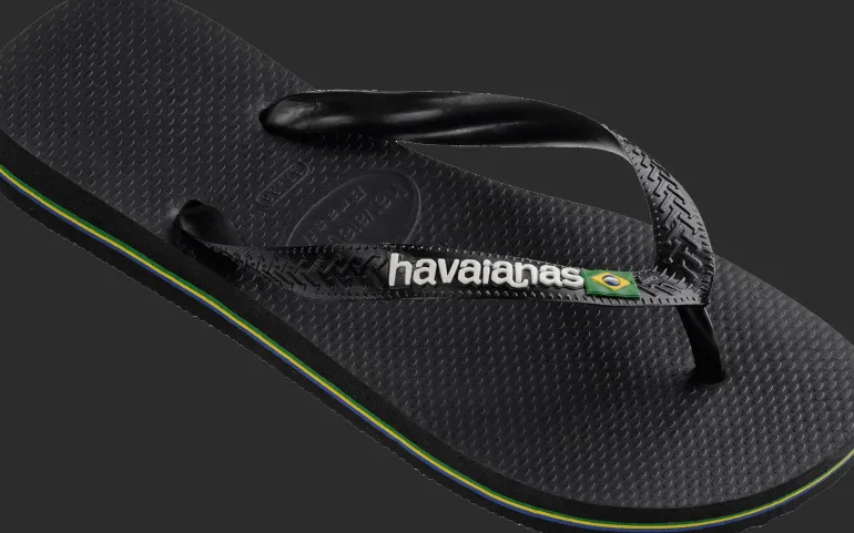 INFRADITO HAVAIANAS BRASIL LOGO BLACK BLACK 1069