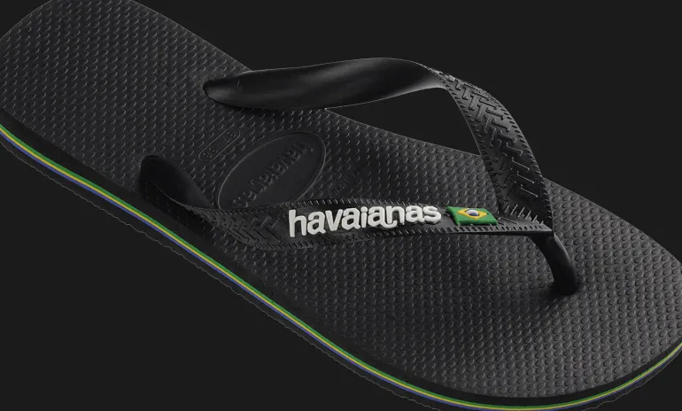 INFRADITO HAVAIANAS BRASIL LOGO BLACK BLACK 1069
