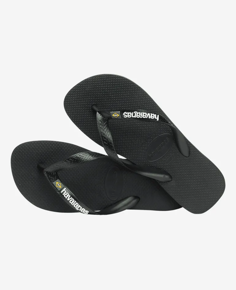 INFRADITO HAVAIANAS BRASIL LOGO BLACK BLACK 1069