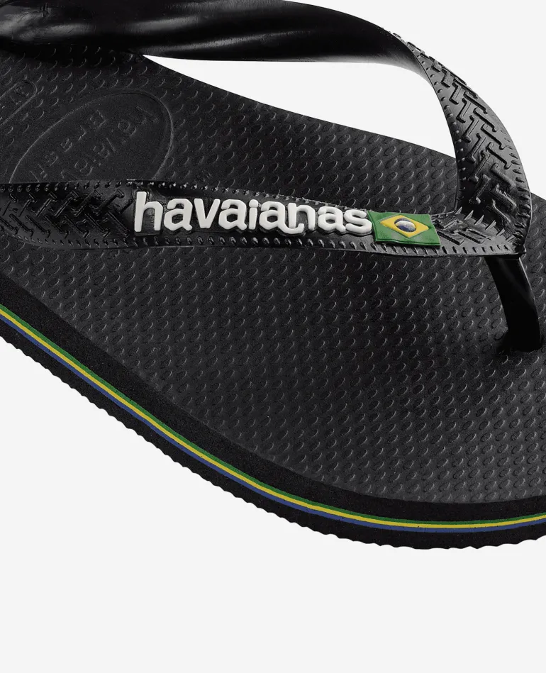 INFRADITO HAVAIANAS BRASIL LOGO BLACK BLACK 1069