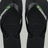 INFRADITO UNISEX HAVAIANAS BRASIL LOGO BLACK/BLACK 4110850 1069