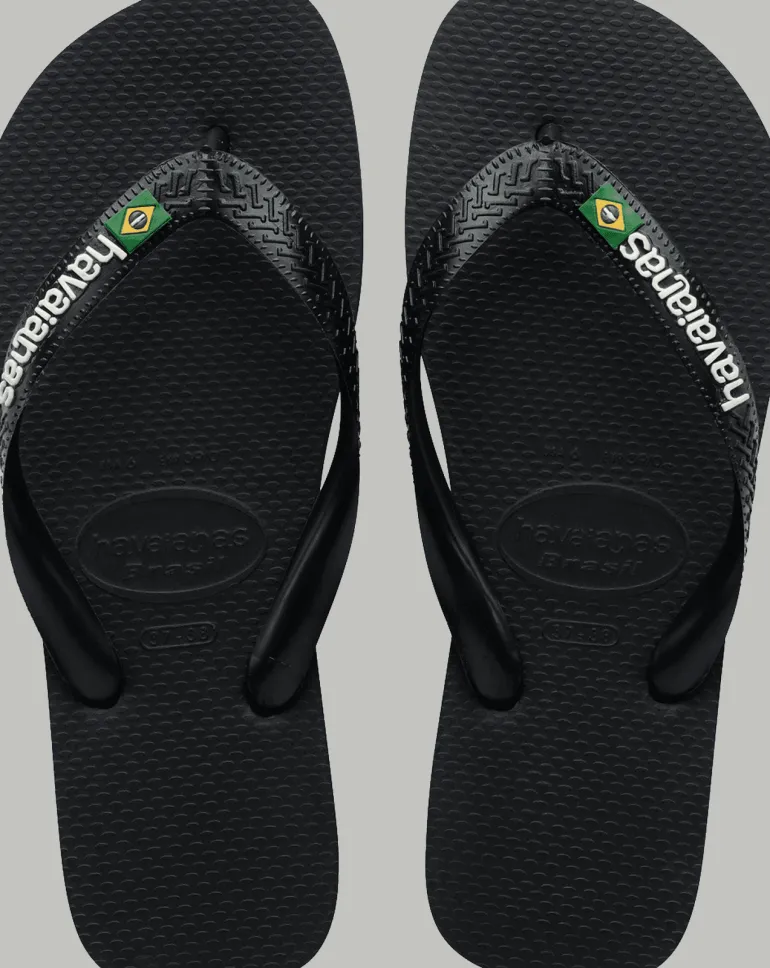INFRADITO UNISEX HAVAIANAS BRASIL LOGO BLACK/BLACK 4110850 1069