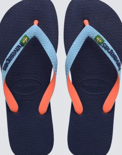 INFRADITO UNISEX HAVAIANAS BRASIL MIX NAVY/LAVENDER BLUE 4123206 6854