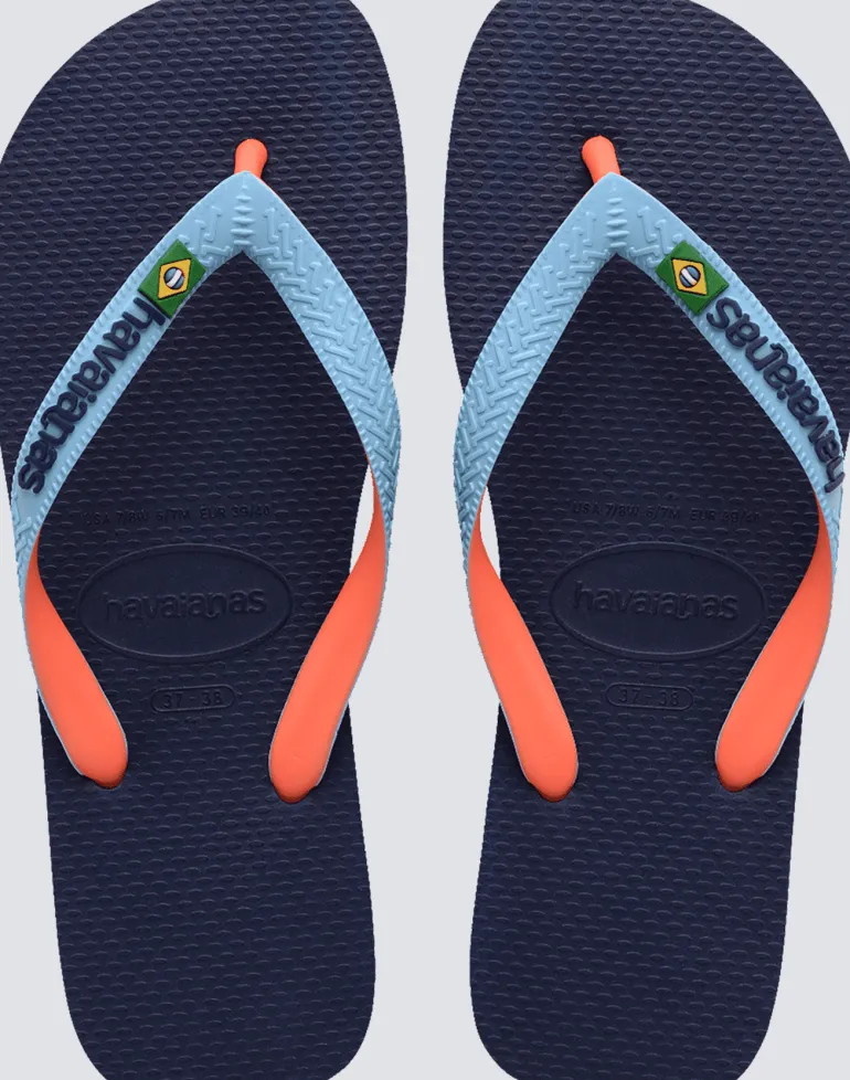 INFRADITO UNISEX HAVAIANAS BRASIL MIX NAVY/LAVENDER BLUE 4123206 6854