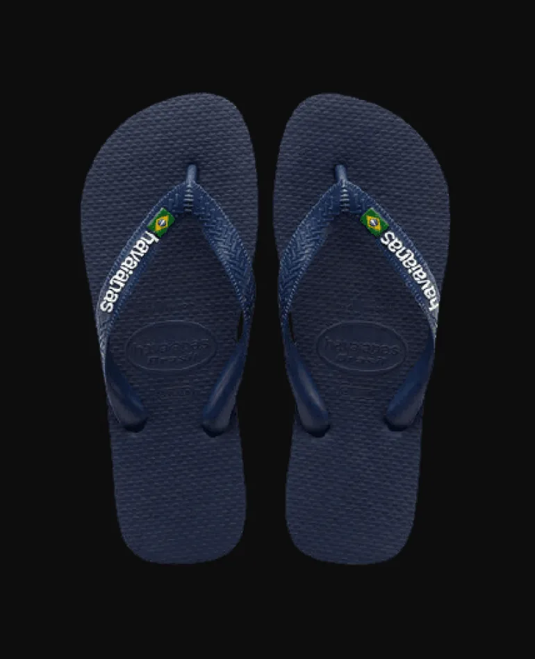 INFRADITO UNISEX HAVAIANAS BRASIL LOGO BLU NAVY
