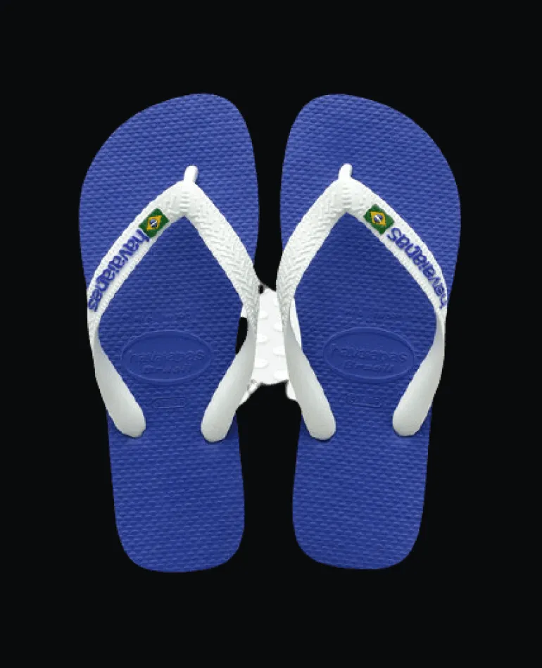 INFRADITO UNISEX HAVAIANAS BRASIL LOGO BLU MARINE