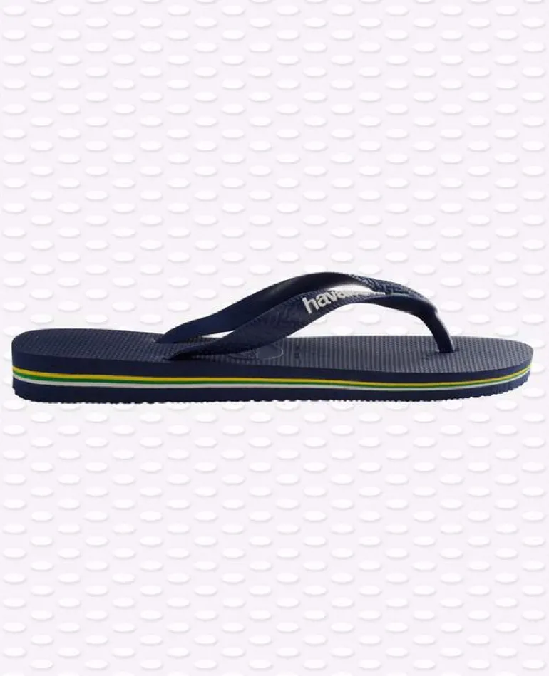 INFRADITO UNISEX HAVAIANAS BRASIL LOGO BLU NAVY