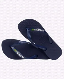 INFRADITO UNISEX HAVAIANAS BRASIL LOGO BLU NAVY