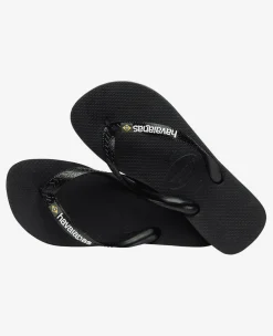INFRADITO UNISEX HAVAIANAS BRASIL LOGO BLACK/BLACK 4110850 1069