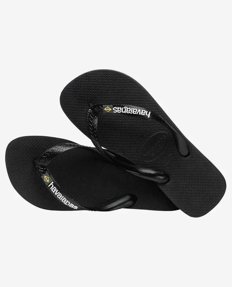 INFRADITO UNISEX HAVAIANAS BRASIL LOGO BLACK/BLACK 4110850 1069