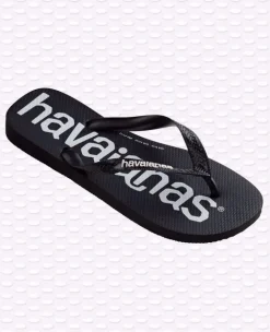 INFRADITO UOMO HAVAIANAS CON LOGO BIANCO/NERO