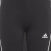 LEGGINGS JUNIOR ADIDAS ESSENTIALS 3-STRIPES COTTON BIKE BLACK / WHITE IC3628