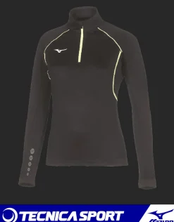 MAGLIA DA DONNA MANICA LUNGA TEAM PREMIUM JPN WARMER TOP NERA