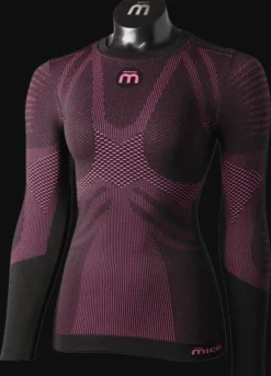 MAGLIA TERMICA A MANICA LUNGA MICO WOMAN EXTRA DRY SKINTECH 573 NERA-PORPORA