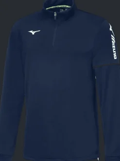 MAGLIA UNISEX MANICA LUNGA MIZUNO TEAM SENDAI TRAINING TOP BLU