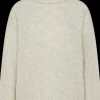 MAGLIONE DA DONNA SUN68 TURTLE NECK ALPACA BIANCO PANNA K44280 31
