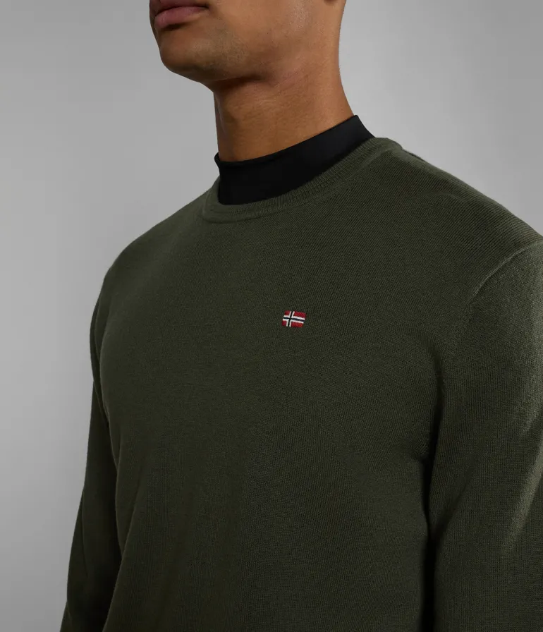 MAGLIONE DA UOMO NAPAPIJRI DAMAVAND C 4 GREEN DEPTHS NP0A4GJU GE4