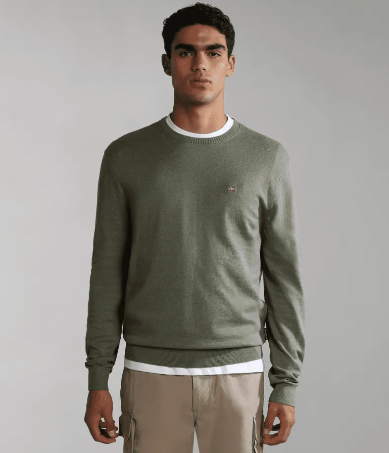 MAGLIONE DA UOMO NAPAPIJRI DECATUR 4 GREEN LICHEN NP0A4GAW GAE